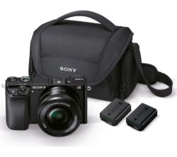 SONY a6000 Mirrorless Camera with 16-50 mm f/3.5-5.6 Lens & Bag - Black